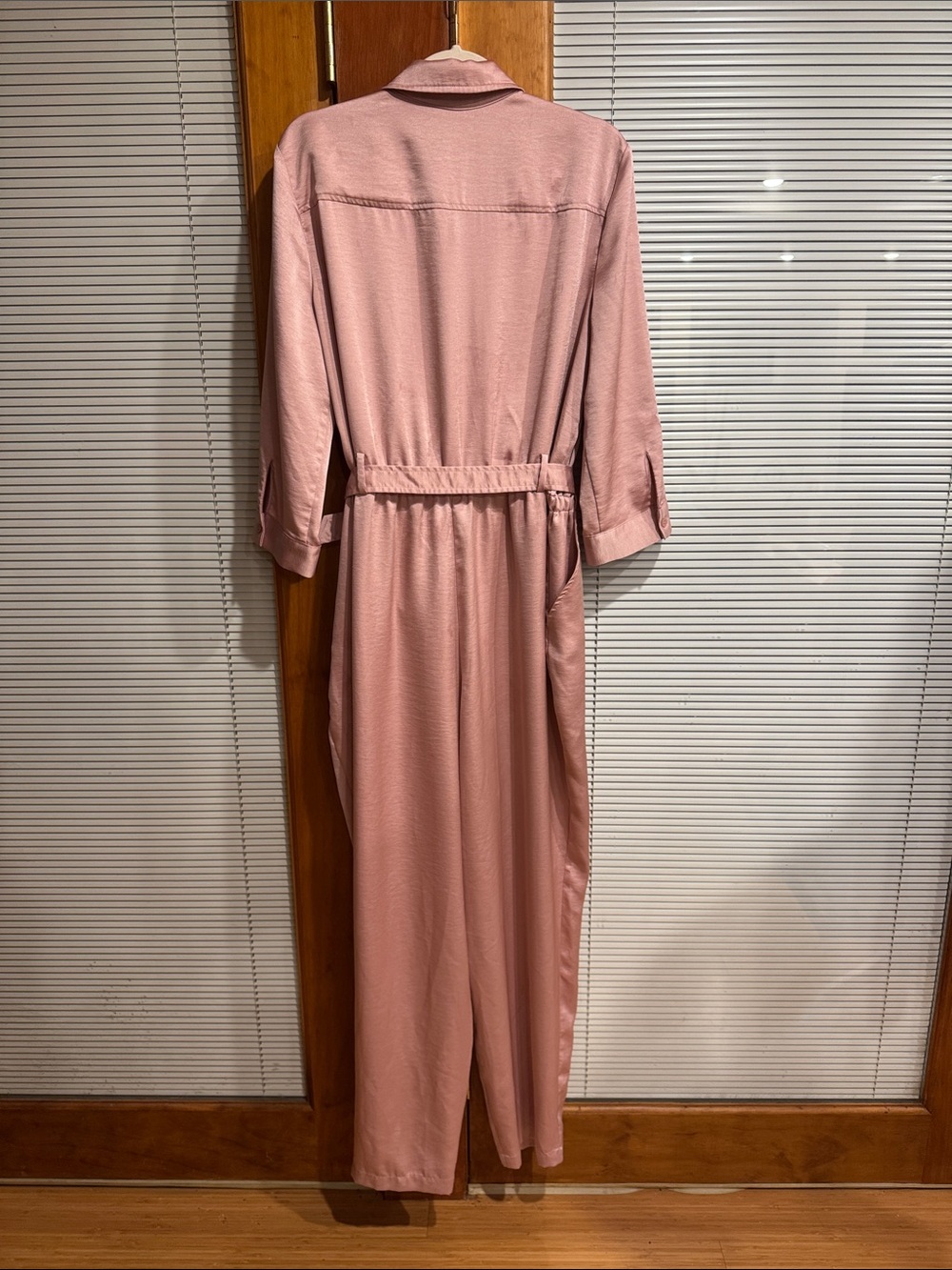 INC International Concepts Dusty Pink Utility Jumpsuit with Belt - Picture 10 of 12